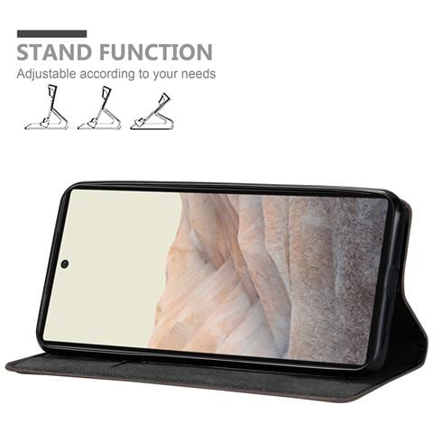 Custodia Compatibile Con Google Pixel 6 In Bruno Caffè - Coperchio Protettiva Con Chiusura Magnetica, Funzione Stand E Tasca Per Le Carte - Foto 2