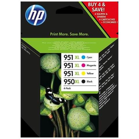 C2P43AE MCVP 01 950 XL + 951 XL Multipack Orignale Nero / Cano / Magenta / Giallo per OfficeJet Pro 8100 / 8600 / 8600 Plus  - Foto 1