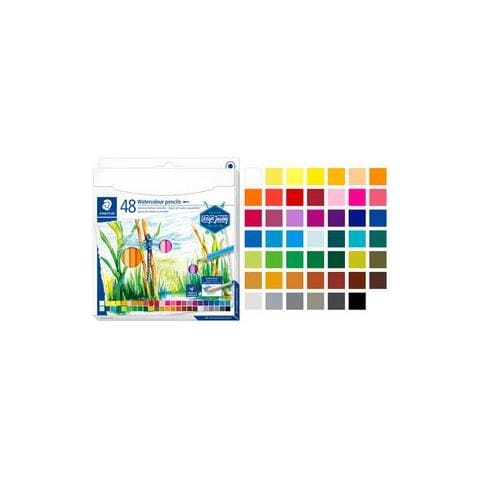 Aquarellstift Design Journey, 48er Kartonetui Sechskantstift, Minenstrke: 2,9 Mm, Wasservermalbar, - 1 Stck (14610c C48) - Foto 1