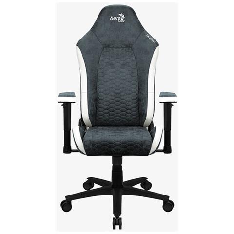 Crown Aerosuede Sedia Gaming Crown Aerosuede Azzurro Nero Acciaio - Foto 1