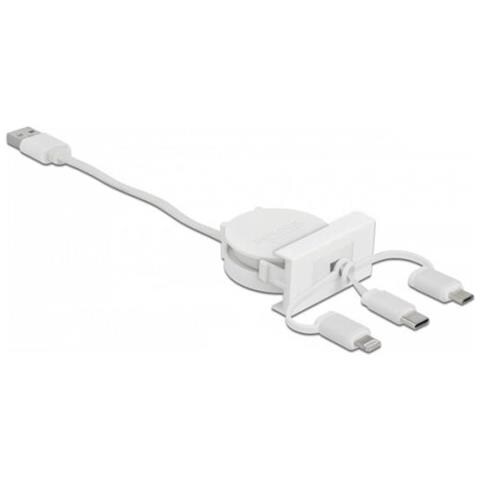 81375 Cavo Usb 0,5 M Usb 2.0 Usb A Usb C Bianco - Foto 1