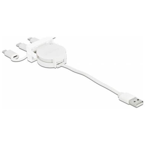 81375 Cavo Usb 0,5 M Usb 2.0 Usb A Usb C Bianco - Foto 3
