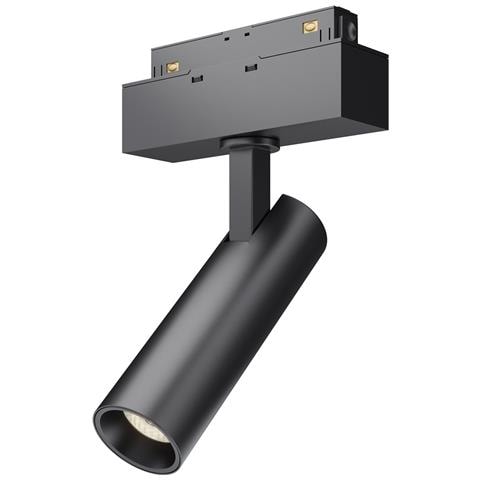 Faretto Focus Led Per Binario Moderno Alluminio Nero Luce Calda 7w - Foto 1