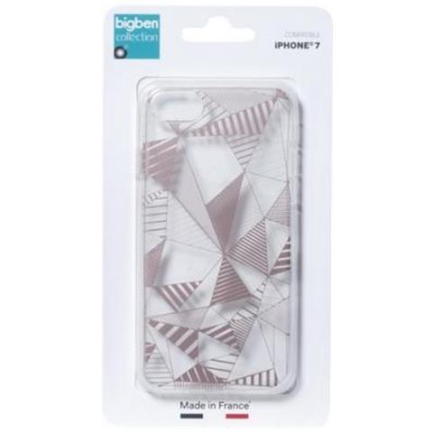 Cover Per Iphone Se 2020/8/7 Grafica Triangolare Semirigida, Trasparente - Foto 2