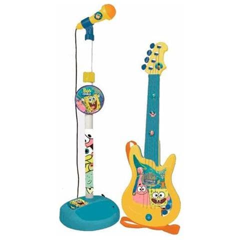 Chitarra Da Bambino Spongebob Microfono Karaoke - Foto 1