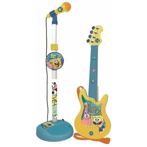 Chitarra Da Bambino Spongebob Microfono Karaoke - Foto 2