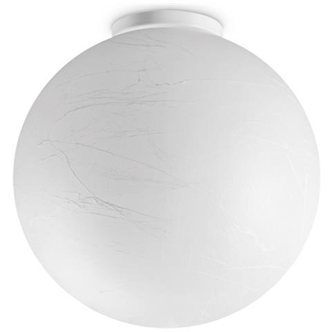 Plafoniera Contemporanea Carta Metallo Bianco 1 Luce E27 25w Ip20 - Foto 1