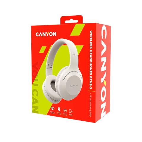Canyon CNS-CBTHS3BE cuffia e auricolare Con cavo e senza cavo A Padiglione Chiamate /Musica /Sport /Tutti i giorni Bluetooth Bianco - Foto 10