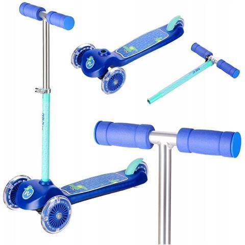 Scooter A Tre Ruote Nils Led Regolamentato Per Bambini Colore: Blu - Foto 2