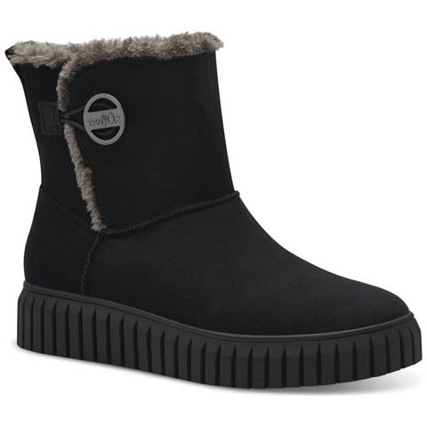 Black Casual Closed Booties Stivaletti Tessile Scarpe Donna Nero Eu 37, 5-26418-41 001 - Foto 1