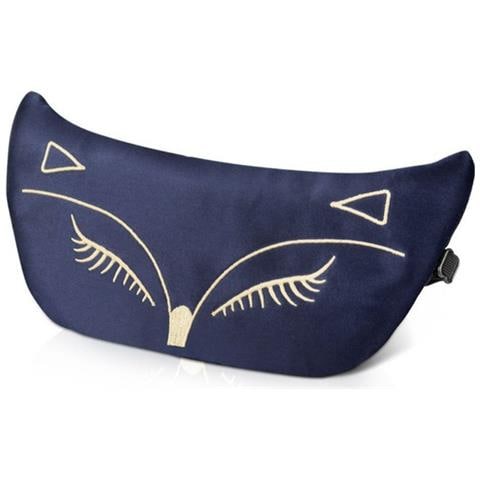 Maschera Per Dormire In Seta Ricamata Navyblue - Foto 1