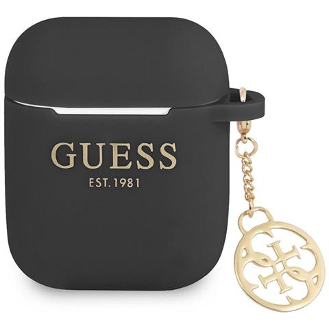 Custodia Per Airpods 1/2 4g Edition Charm In Silicone Con Ciondolo, Nero - Foto 1