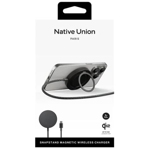 Caricabatterie Senza Fili Per Iphone Snapstand Magnetic Qi2, Nero - Foto 5