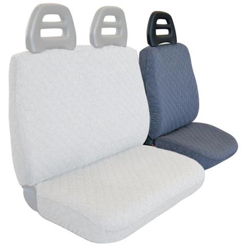 Coprisedile Lato Guida Per Furgoni Tg. Sp23 Tess. Cotone Trapuntato Avio - Foto 1