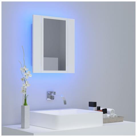 Lusso Casadino - Specchio Da Bagno Con Led Bianco 40x12x45 Cm In Acrilico - Foto 2