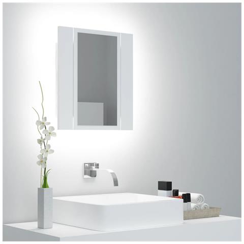 Lusso Casadino - Specchio Da Bagno Con Led Bianco 40x12x45 Cm In Acrilico - Foto 8
