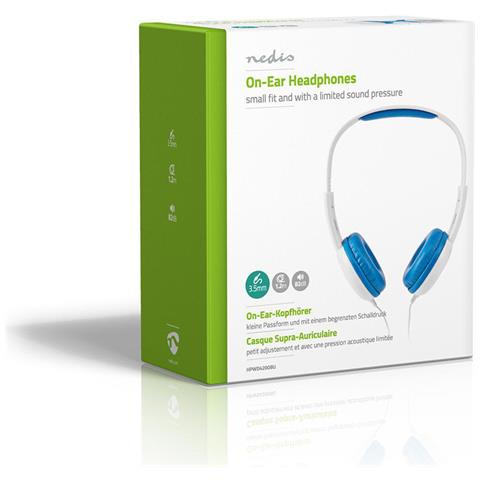 HPWD4200BU cuffia e auricolare Cuffie Cablato A Padiglione MUSICA Blu, Bianco - Foto 14