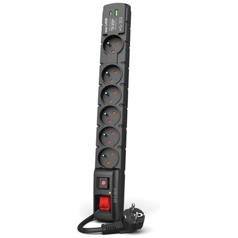 W2436 protezione da sovraccarico Nero 6 presa (e) AC 230 V 1,5 m - Foto 1