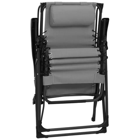 Sdraio Pieghevole In Textilene Grigia - Foto 8