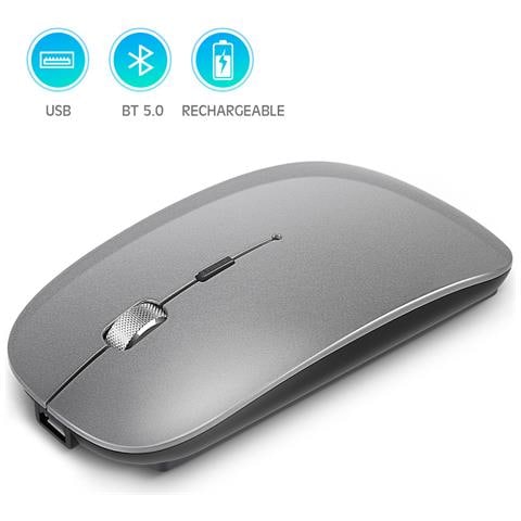 Mouse Wireless Bluetooth Dual Mode Per L'uso Multi-dispositivo Grey - Foto 2