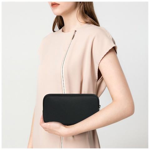 Custodia Portatile Per Accessori Digitali - Organizzatore Per Power Bank E Cavi Black - Foto 4