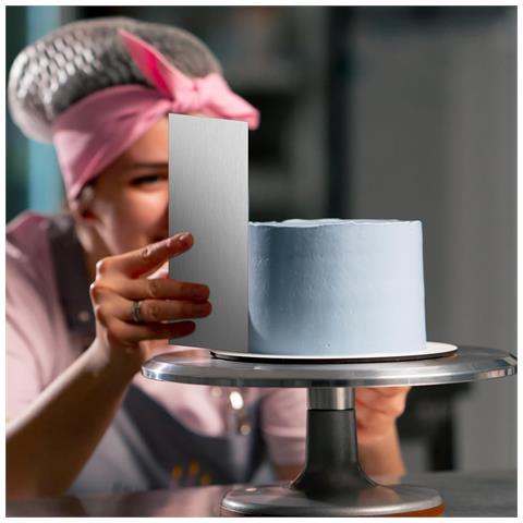 Raschietto Per Lisciare Torte, Spatola Da Pasticceria Dritta E Piatta, Decoratore - Foto 2