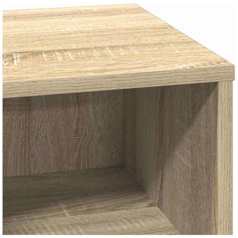 Armadio da Notte con cassetto rovere sonoma 50 x 34.5 x 50 cm. - Foto 9