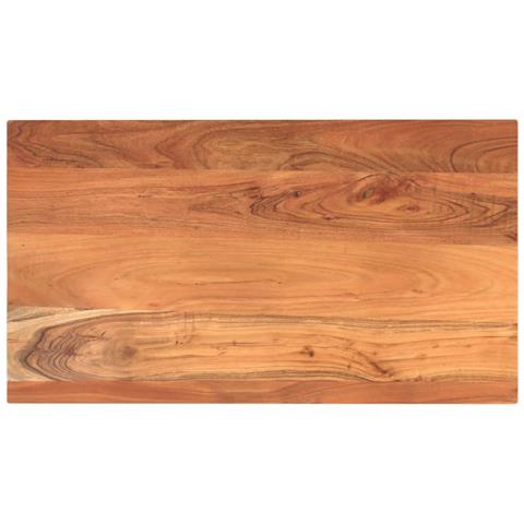 Piano Tavolo 120x50x3,8 cm Rettangolare Legno Massello Acacia - Foto 1