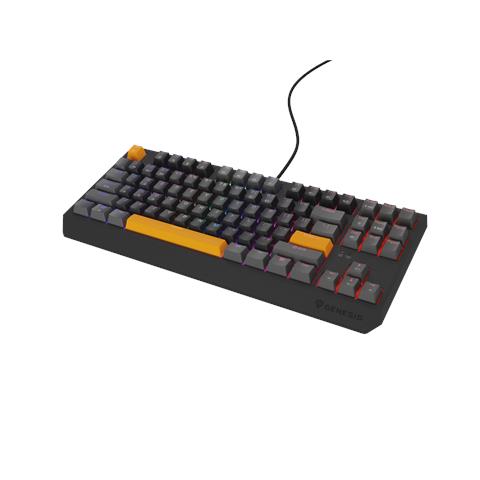 Thor 230 TKL tastiera Gaming USB + RF Wireless + Bluetooth QWERTY Nero, Grigio, Arancione - Foto 1