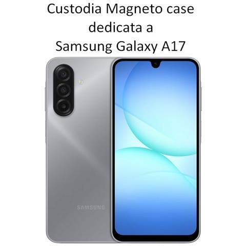 Custodia A Libro Smart Pocket Case In Pelle Per Samsung Galaxy A17 4g - 5g Black - Foto 2