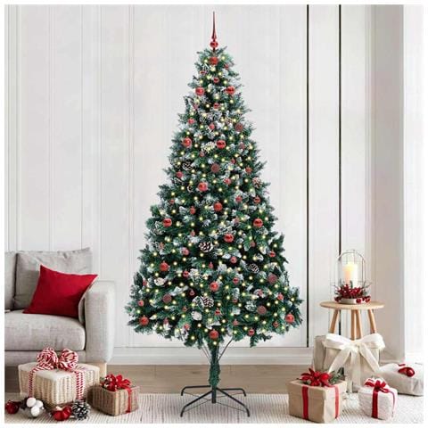 Albero di Natale artificiale con 300 LED Verde 240 cm - Foto 2