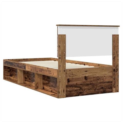 Struttura del letto Legno vecchio 90 x 200 cm Legno multistrato - Foto 9