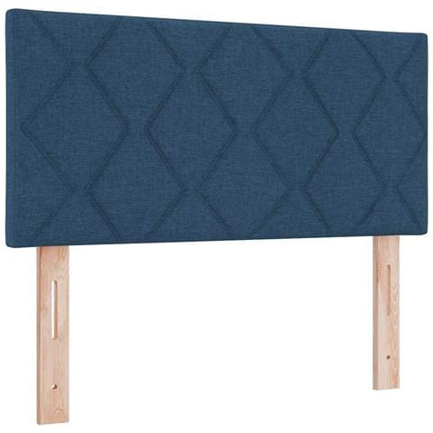 Testiera con luci a strisce a LED Regolabile Blu 90 cm Tessuto - Foto 1