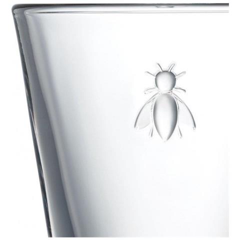 Bicchiere Bee 240 ml con manico - Elegante bicchiere in vetro pressato - Foto 2