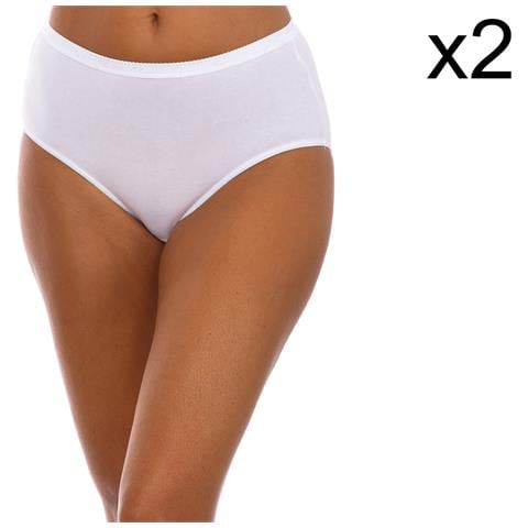 Confezione Da 2 Mutandine Midi Biologiche P0azk Donna - Foto 1