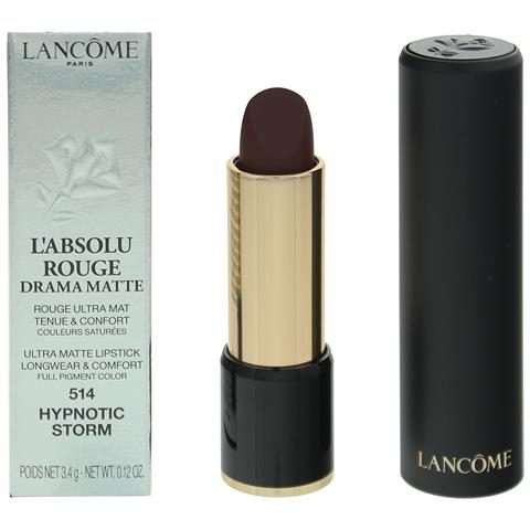 , L'absolu Rouge Drama Matte, Opaco, Rossetto Cremoso, 514, Tempesta Ipnotica, 3.4 G - Foto 1