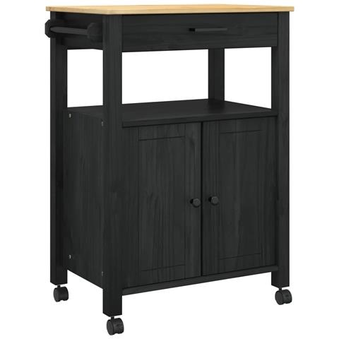 Carrello da Cucina MONZA Nero 60 x 40 x 88,5 cm - Foto 1