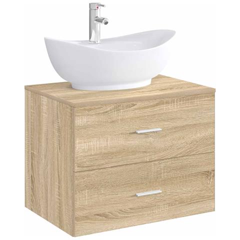 Lavabo da bagno Cromato 59 x 35 x 21 cm Metallo - Foto 2
