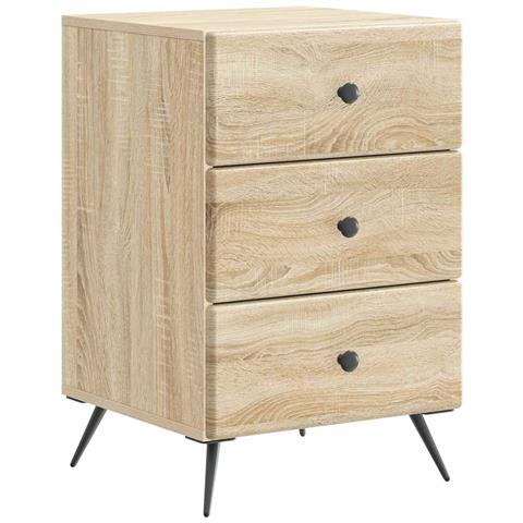 Armadio da Notte con cassetto Rovere Sonoma 43 x 41 x 66,5 cm - Foto 1