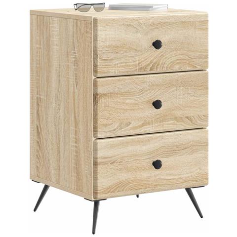 Armadio da Notte con cassetto Rovere Sonoma 43 x 41 x 66,5 cm - Foto 2