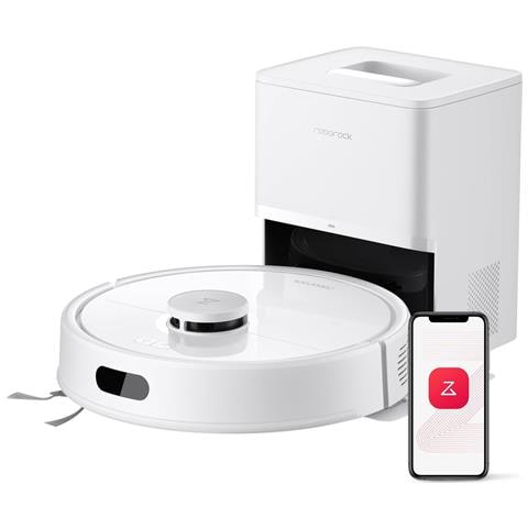 Q7 Bf+ Robot Aspirapolvere Con Stazione Svuotamento Automatico, 8.000 Pa, Quantità D'acqua Regolabile Per Il Lavaggio, Doppio Anti-groviglio, Auto Boost Sui Tappeti, Bianco - Foto 1