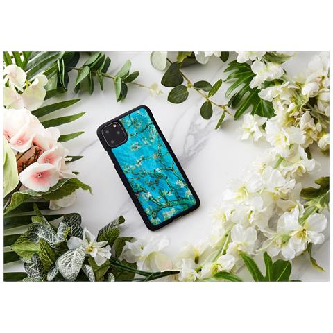 Custodia Per Iphone 11 Pro Max, Nera Con Motivo Ad Anelli Di Mandorla. - Foto 4