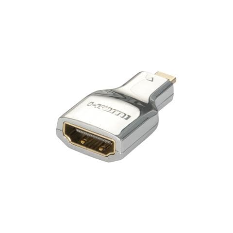 Cromo HDMI Adattatore Dritto A 90 Gradi