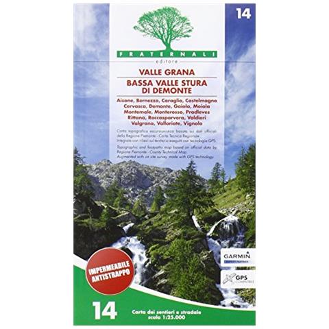 Carta n. 14. Bassa valle Stura di Demonte, val Grana - Foto 1