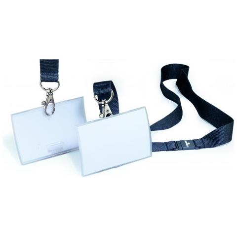 Portanome Click Fold Cordoncino Tessuto 20mm 54x90 Mm Trasparente 10 Pz - Foto 1