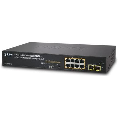 8-port Managed Switch 10/100/1000t Poe+2-port Sfp In - Foto 1