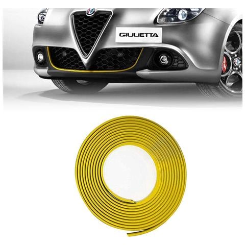 Profilo Giallo Adesivo per Dam Paraurti Anteriore Alfa Giulietta con Biadesivo 3M APT - Foto 1