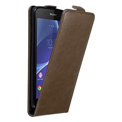 Custodia Compatibile Con Sony Xperia Z3 In Bruno Caffè - Coperchio Protettivo In Design Flip Con Chiusura Magnetica - Foto 1