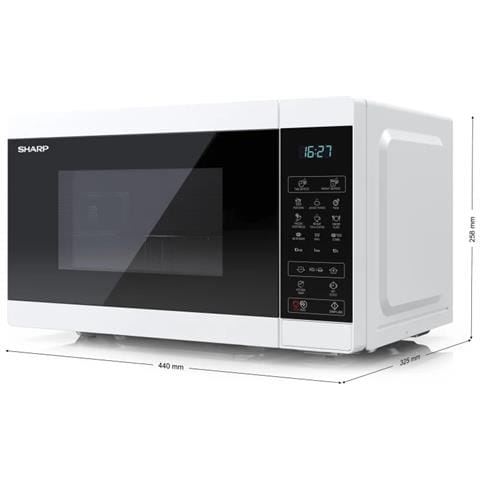 YC-MG02E-W forno a microonde Superficie piana 20 L 800 W Blu, Bianco - Foto 5