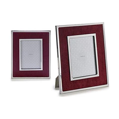 Portafoto Velluto Rosso Granato (1 X 28,3 X 23,3 Cm) - Foto 1